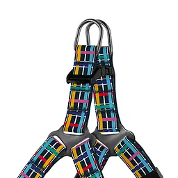 Шлея для собак дрібних порід BronzeDog Urban Art Клітинка XXS 24-30 см - мініатюра 2