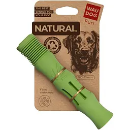 Іграшка для собак Waudog Fun Natural Палиця з біорозкладної гуми 18 см зелена - мініатюра 5