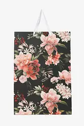 Пакет подарунковий JUMBO Flores 760240ML Чорний з зеленим shop (2000991026940) - мініатюра 3