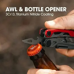 Мультитул True Utility Ti Pocket Multi Tool Сірий-Червоний - мініатюра 6