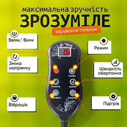 Масажна роликова подушка Brillix PMP-8029 Чорний (PMP-8029) - мініатюра 4