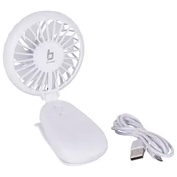 Вентилятор акумуляторний Bo-Camp Mini Fan With Clamp White (8520960) - мініатюра 2