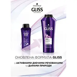 Шампунь Gliss Hair Renovation для ослабленого і виснаженого після фарбування і стайлінгу волосся, 250 мл - мініатюра 2