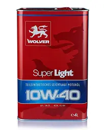Автомобільна моторна олива WOLVER Super Light 10W-40 4л