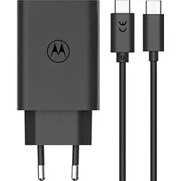 Мережевий зарядний пристрій Motorola TurboPower 68W USB-C + Type-C to Type-C Сable Black (MC-682N) [162659]