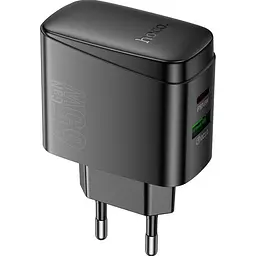 Мережевий зарядний пристрій Hoco CS63A Bright Black PD65W (638470) [163531] - мініатюра 2