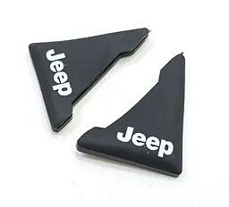 Захист кутів дверей JEEP 2 шт Гумові 45х58х47 мм на скотчі Чорні Посилені (протиударні чохли від сколів)