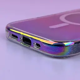Чохол TPU Galaxy Sparkle (MagFit) для Apple iPhone 15 (6.1) Chroma+Glitter - мініатюра 5