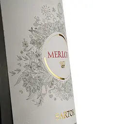 Вино Sartori Merlot Veneto IGT, червоне, сухе, 11,5%, 0,25 л - мініатюра 3