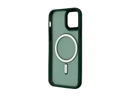 Чехол Apple Cosmic Magnetic Color HQ for iPhone 12 Green - миниатюра 2