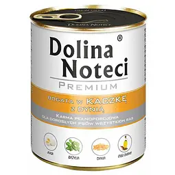 Вологий корм для собак Dolina Noteci Premium з качкою та гарбузом, 800 г