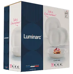 Сервіз Luminarc Carine White, 18 предметів - мініатюра 3
