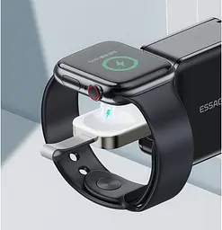 Бездротовий зарядний пристрій Essager Yibay Smart Watch Wireless Charger White (6934025890121) - мініатюра 2
