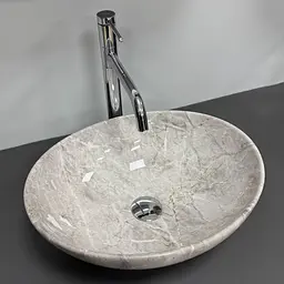 Умивальник VBI Parma накладний 41.5x33.5 см stone glossy VBI-011027 - мініатюра 4