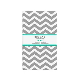 Набір простирадло на резинці Cosas Beige Zigzag 60х120х12 см (SetSheet_Beige_ZigGrey_120x60) - мініатюра 2