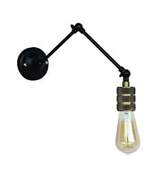 Бра настінне Levistella 752WZ2103-1, E27, 60W, чорний, бронзовий цоколь, сучасний стиль для дому