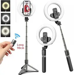 Монопод штатив для селфі Bluetooth з LED підсвічуванням Selfie stick L07 на 3 режими з пультом (7332) - мініатюра 5