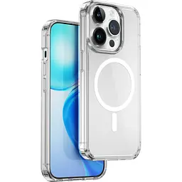 Чохол WiWU Magnetic Crystal Case для Apple iPhone 15 Pro Transparent [96962] - мініатюра 1