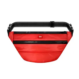 Поясна сумка-бананка для корму та аксесуарів Waudog Family зі знімним ременем, 33х17х10 см, червоний (56883)