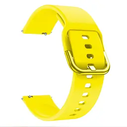 Силіконовий ремінець One Watchbands Samsung Galaxy Watch 4 Classic 46mm - жовтий розмір L ширина кріплення 20мм (WB00S4ONE2446) - мініатюра 2