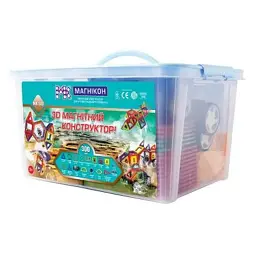 Конструктор Магнікон 300 деталей Plastic box (MK-300)