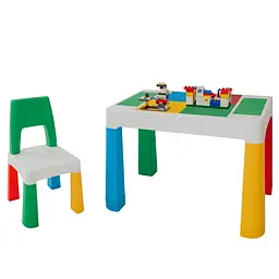 Дитячий функціональний столик і стільчик Poppet 5в1, зелений (PP-002G) - мініатюра 5