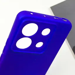 Чохол TPU GETMAN Liquid Silk Full Camera для Xiaomi Poco X6 Pro Синій / Iris - мініатюра 6