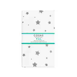 Набір простирадл на резинці Cosas BEIGE/GREY STARS 160х200х20 см (Set_Beige_StarGrey_160x200_2) - мініатюра 6