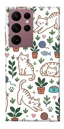 TPU чохол Demsky Cats pattern для Samsung Galaxy S22 Ultra