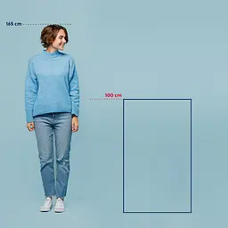 Килимок для ванної Kela Ombre 100x60x3.7 см морозно-блакитний (23570) - мініатюра 5