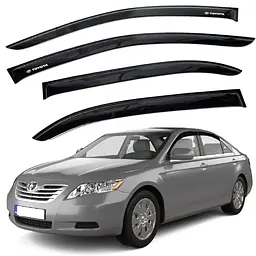 Дефлектори вікон вітрові для Toyota Camry (XV40) 2006-2011 Скотч 3M Voron Glass