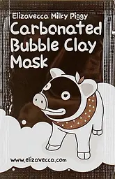 Маска для обличчя глиняно-бульбашкова 3 мл Elizavecca Face Care Milky Piggy Carbonated Bubble Clay Mask - мініатюра 1