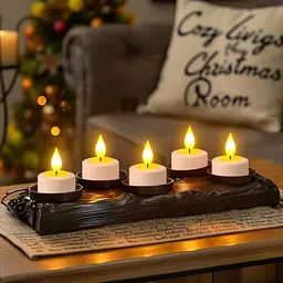 Акумуляторні LED-свічки Yme Tea Lights 12 шт з пультом і таймером - мініатюра 7