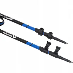 Трекінгові палиці Mountain Goat Peak+ 60-135 см MG0005 Black/Blue (P-5907739318268) - мініатюра 2