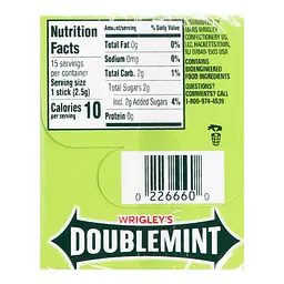Жувальна гумка Wrigley's Doublemint м'ятна 37.5 г - мініатюра 2