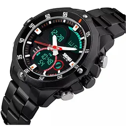 Годинник наручний Skmei 1213 Army Green big size, 1213AG (15901) - мініатюра 2