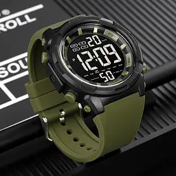 Чоловічий наручний годинник 1845AG Army Green Skmei acs0030546 - мініатюра 4