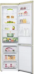 Холодильник LG GA-B509SEKM 203х68х60см 2 дв холодильне відділення 277 л морозильне відділення 107 л A++ NF Інв Диспл. зовнішні Бежевий (GA-B509SEKM) - мініатюра 8