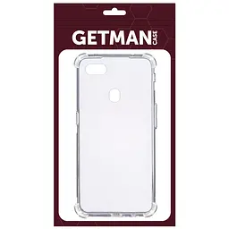 TPU чохол GETMAN Ease logo посилені кути для Oppo A73 (2017) Безбарвний (прозорий) - мініатюра 2
