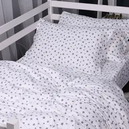 Підковдра MirSon Фланель 016 White Stars 110х140 см Біло-сіра (2200009652257) - мініатюра 4