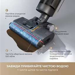 Бездротовий миючий пилосос Dreame G10 PRO - мініатюра 4