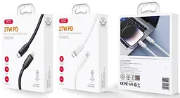 USB Кабель XO NB-Q233A Type-C-Lightning 27W 3A 1.0m Білий - мініатюра 2