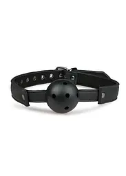Кляп Easy Toys Ball Gag Plastic Gag With Air Holes 4.5 см чорний - мініатюра 2