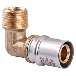 Кутник із зовнішньою різьбою прес APE AP 153 1/2″х20 000001735 - мініатюра 2