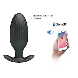 Анальна пробка Pretty Love Jefferson Electric Shock Stimulator 9.2 см (чорний) - мініатюра 5