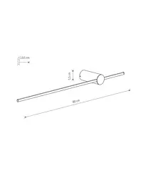 Бра, настінний світильник Nowodvorski 11592 Saber LED M 1x11W 4000K 490Lm IP20 білий - мініатюра 6
