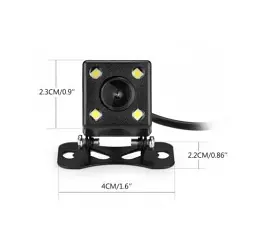 Автомобільна камера заднього виду UKC A-101 LED Black (av156-R) - мініатюра 3