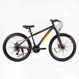 Велосипед спортивний Corso Skywalker SW-26333 26" сталева рама, SunRun 21 швидкість