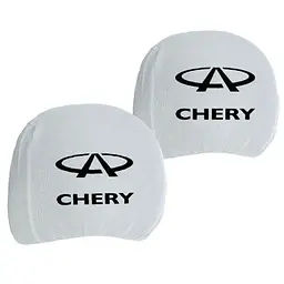 Чохли для підголівників Універсальні Chery Білі 2 шт
