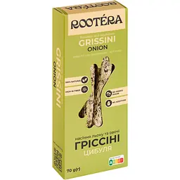 Уцінка. Грисіні Rootéra з цибулею 70 г  